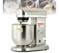Impastatrice, impastatrice commerciale, frullatore elettrico per impasti a 3 velocità con ciotola in acciaio inossidabile, gancio per impastare, frusta piatta, macchina per impastare aliment