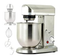 Impastatrice, Impastatrice per Impasto e Farina, Impastatrice Elettrica da Cucina - Ciotola in Acciaio Inox da 5L/7L con Frusta, Gancio Impastatore e Frusta - Impastatrice Commerciale per Pa
