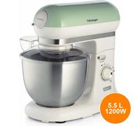 Impastatrice Planetaria 1200W 5.5L Ariete 1588 Stile Vintage Verde