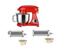 Impastatrice planetaria 7 litri KM1510 DCG 1800W con accessorio spaghetti, sfogliatrice (Red)