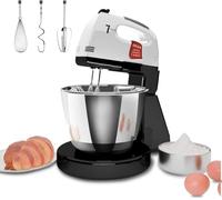 Impastatrice Planetaria, 7 velocità con ciotola in acciaio inossidabile 3QT, Robot da Cucina Multifunzione, supporto e sbattitore manuale con gancio per impastare, frusta (AL1)