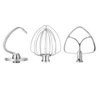 Impastatrice Planetaria Con Testa Inclinabile, Frusta A 6 Fili, Frusta Piatta, Gancio For Impastare, Compatibile Con KitchenAid, Lavabile In Lavastoviglie Da 4,5-5 Qt, Adatta For KSM45, KSM150