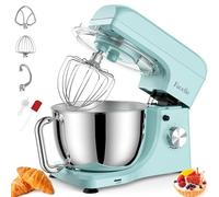 Impastatrice Planetaria, Facelle 1300W 10 Velocità con Impulso Planetaria Professionale, Impastatrice Planetaria Offerta con Vasca in acciaio inox da 5,5L, Gancio Impastare, Flat beater e Frusta (Blu)