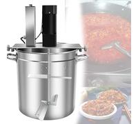 Impastatrice planetaria in acciaio inox, impastatrice per alimenti da cucina, impastatrice per riscaldamento pentole con doppia paletta di agitazione e velocità di agitazione regolabile,20L