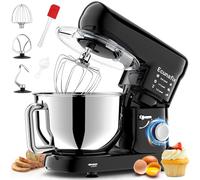 Impastatrice Planetaria offerta 6,5L 1500W Professionale Robot da Cucina Multifunzione 6+P Velocità Basso Rumore Mixer Elettrico con Gancio per Impastare, Frusta Piatta, Frusta