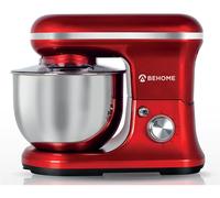Impastatrice Planetaria Professionale 5L Rosso, 6 Velocità, 2 fruste e 1 gancio