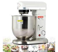 Impastatrice planetaria professionale da 500 W, 3 velocità, ciotola da 10 litri, con frusta e gancio per impastare - Impastatrice elettrica in acciaio inossidabile per cucina e pasticceria c