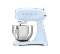 IMPASTATRICE PLANETARIA SMEG SMF03PBEU, Potenza massima 800 W, Recipiente da 4.8 l, Livelli di potenza 10 velocità, Azzurro