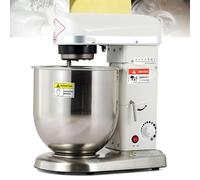 Impastatrice verticale, 3 velocità, planetaria, impastatrice professionale multifunzione per panificio, pizzeria e ristorante (bianca)