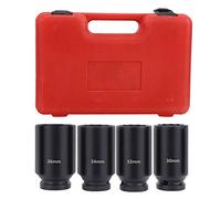 Impatto Presa, 4 pc ad alta durezza Chrome Malibdenum Steel Double HEX 1/2in Drive for Mechanic Workshop