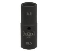 Impatto Profondo Presa 1.3cmSq Unità Doppia Aperta 18.5/19.5mm - Sealey SX1819