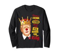 Impeach Trump-Resistere Trump - Maglietta da clown anti-Trump Maglia a Manica
