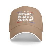 Impeachment Remove Convict Hat No King Protest Baseball cap
