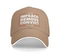 Impeachment Remove Convict Hat No King Protest Baseball cap