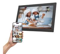 IMPECCA Cornice digitale Wi Fi da 10,1 pollici, Touch ScreenSmart Picture Frame, 32 GB di archiviazione fino a 50.000 foto, rotazione automatica, presentazione, HD 1280x800 IPS Condividi tramite l'app