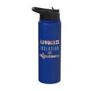 Impegno per inclusione e gentilezza, bisogni speciali, diversità, amore Stainless Steel Insulated Water Bottle