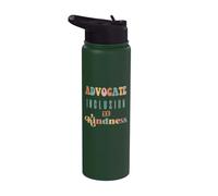 Impegno per inclusione e gentilezza, bisogni speciali, diversità, amore Stainless Steel Insulated Water Bottle