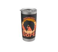 Impenitentemente Dope Mamme Madre Donne Nero Ragazza Magia Bicchiere termico in acciaio inox doppia parete
