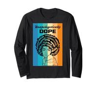 Impenitentemente Dope Queen Diva Juneteenth Donne Nere Ragazza Maglia a Manica
