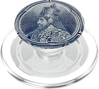 Imperatore etiope Haile Selassie vecchio francobollo arte Juda Rasta PopSockets PopGrip per MagSafe