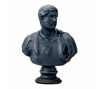 Imperatore Romano Adriano Busto Testa Nera Statua Scultura Museo Copia