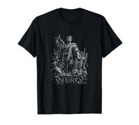Imperatore Romano Nero Burning Roma Cesare Impero Maglietta