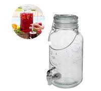 Imperdibile contenitore brocca caraffa botticella in vetro con rubinetto 4 litri