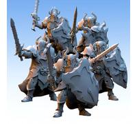 Imperdibile Figurina In 3D Wargame Realms Of Mayhem - Guerrieri Del Caos