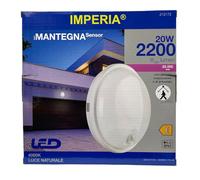 IMPERIA 212172 iMANTEGNA PLAFONIERA DA ESTERNO CON SENSORE 20W 4000K IP65 [EEK: A++]