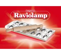 Imperia 313 Stampo in Alluminio per Ravioli, Legno, Argento