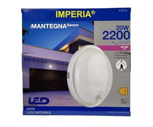IMPERIA iMANTEGNA SENSOR IP65 20W LED 4000K PIR+SENSORE LUCE