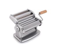 Imperia IPasta Linea Classica. Macchina per la pasta 100% Made in Italy. Macchina pasta fresca in acciaio. Sfogliatrice manuale con manovella. Crea sfoglia, Lasagne, Tagliolini, Fettuccine (Argento)