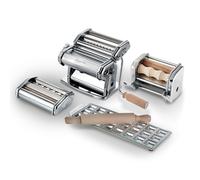 Imperia Fabbrica della Pasta Linea Classica. Set regalo. Macchina per la pasta con accessori. Made in Italy. Kit con macchina pasta fresca, stampo ravioli, tagliapasta regolabile e MilleGnocchi.