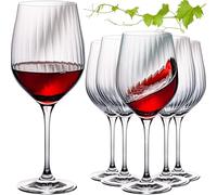 Imperial, bicchieri da vino rosso, 450 ml, set da 6 pezzi, bicchieri da vino in vetro Crystalline
