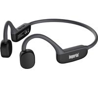 Imperial bluTC Active 1 - Cuffie sonore osseo (Bone Conduction, Bluetooth 5.3, 11 ore di riproduzione resistente al sudore), colore: Nero
