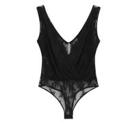 Imperial - Body in pizzo con scollo a V - - Tops - Donna - Nero - S