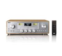 Imperial DABMAN 280CDWDSI - Radio FM DAB Plus, radio Internet, lettore CD MP3, Bluetooth V5.4, due porte USB, 2 altoparlanti da 15 Watt, funzione sveglia, effetto legno