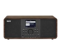 Imperial DABMAN i205 - Radio Internet/DAB+ (2 × 15 Watt, servizi di streaming, Bluetooth, Webradio, radio FM, display a colori, controllo app, sveglia) - effetto legno