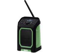 IMPERIAL DABMAN OR 5 - Radio da esterno con DAB+ e Bluetooth 5.3 (batteria 5.000 mAh, riproduzione 30 ore, 8 Watt, impermeabile IP65) - Nero/Verde
