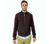 Imperial Giubbotto uomo leggero antivento misto cotone con zip e orli elastici a coste colore moro taglia L