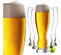 IMPERIAL glass Bicchieri di grano da 500 ml (max. 600 ml), set da 6 bicchieri da birra in vetro da 0,5 l, lavabili in lavastoviglie