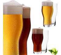 IMPERIAL glass Imperial Pint Set di 6 bicchieri da birra da 500 ml (max 690 ml) in vetro Crystalline 0,6 l, lavabili in lavastoviglie Nonic Pint