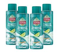 Imperial Leather Bagno per il recupero muscolare, rinfrescante e ripristinante, fragranza al bergamotto e sale marino - delicata cura della pelle Bulk Buy (4 x 500 ml), bianco