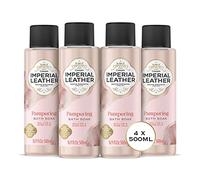 Imperial Leather Coccole da bagno in ammollo, ricco e cremoso, con profumo di latte di malva e rosa, delicato per la cura della pelle (4 x 500 ml), bianco
