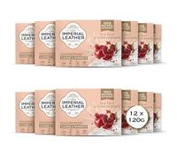 Imperial Leather Sapone esfoliante al melograno e sale marino, confezione da 12 x 120 g