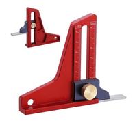 Imperial Metric Height Gauge - Magnetic Base Feature, 4 Inch External Setting Device, Weatherproof Workshop Precision Component, Durable Blue Metal Fastener | Utility Tool For Depth & Layout