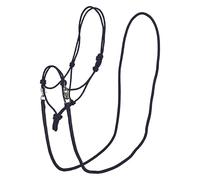 Imperial Riding Cavezza per Nodo IRHFree Ride - Cavezza Leggera e Robusta in Corda di Poliestere Resistente, Regolabile Individualmente per Allenamento, Lavoro a Terra e Tutti i Giorni, Blu Navy, COB