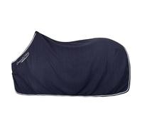 Imperial Riding Coperta in pile IRH Classic, coperta in pile e desudorazione, coperta con colletto grande, cinghie a croce rimovibili, corda e logo, blu navy, 155