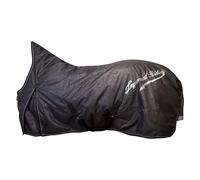 Imperial Riding Coperta per esterni IRH Super-Dry 400 g, impermeabile, 600D, traspirante, 3000/3000 mm, con imbottitura al garrese e passanti per le gambe, nero, 115