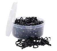 Imperial Riding Elastici intrecciati IRH, elastici in silicone extra grandi e forti per la criniera del cavallo, nero, taglia 1